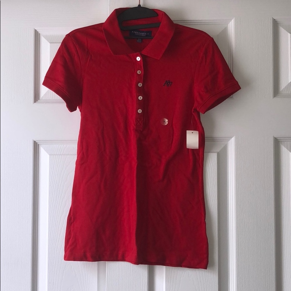 Aeropostal Brand New!  Red Polo
